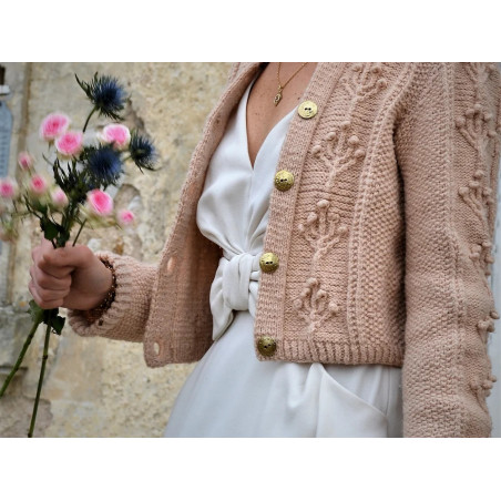 Pour aller au bal cardigan pattern - Digital Version- English Version