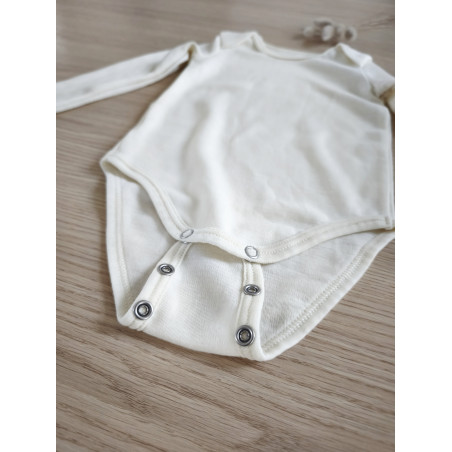 Mitwachsender Body aus 100 % Merinowolle