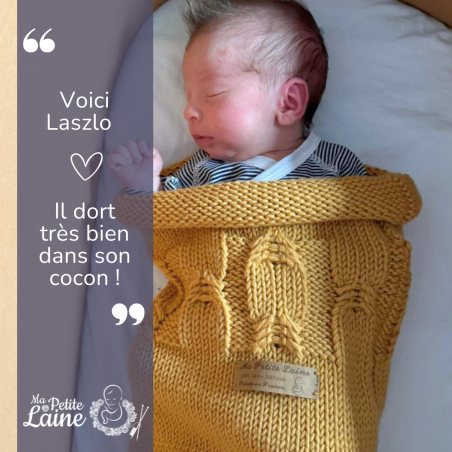 Cocoon "Ma Petite Laine" 0-6 Monate: Der moderne Schlafsack