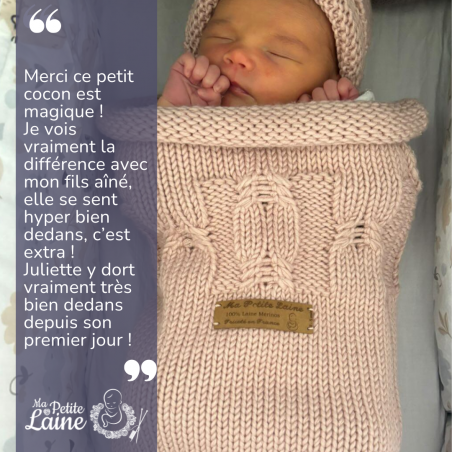 Cocoon 'Ma Petite Laine 0-6 miesięcy: nowoczesny śpiwór