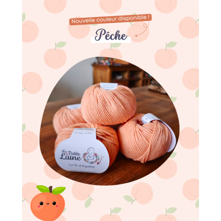 Recharge du kit "Bonnet évolutif" : laine mérinos, idéal pour le bébé