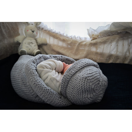Gorro ajustable 0-6 meses: perfecto para bebé, suave lana merino