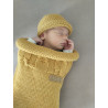 Bonnet évolutif 0-6 mois : parfait pour bébé, laine mérinos douce Bonnet évolutif 0-6 mois : parfait pour bébé, laine mérinos douce
