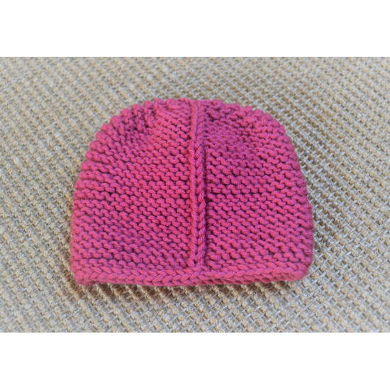 Bonnet évolutif 0-6 mois : parfait pour bébé, laine mérinos douce Bonnet évolutif 0-6 mois : parfait pour bébé, laine mérinos douce