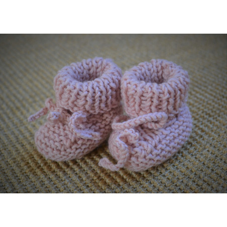 Kit à tricoter : les Chaussons qui tiennent aux petons