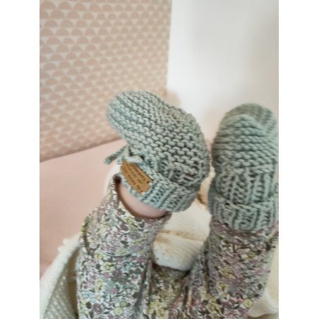 Strickset: Evolutionäre Hausschuhe