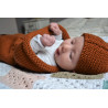 Bonnet évolutif 0-6 mois : parfait pour bébé, laine mérinos douce Bonnet évolutif 0-6 mois : parfait pour bébé, laine mérinos douce