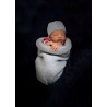 Bonnet évolutif 0-6 mois : parfait pour bébé, laine mérinos douce Bonnet évolutif 0-6 mois : parfait pour bébé, laine mérinos douce