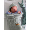 Bonnet évolutif 0-6 mois : parfait pour bébé, laine mérinos douce