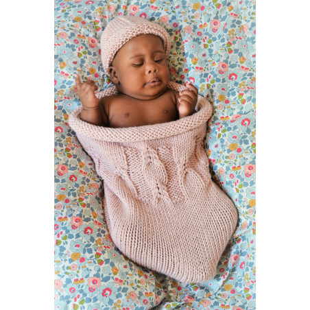 Verstelbare muts 0-6 maanden: perfect voor baby's, zachte merinowol