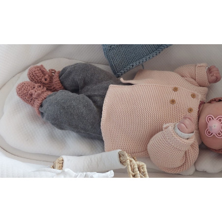 Kit à tricoter : les Chaussons qui tiennent aux petons