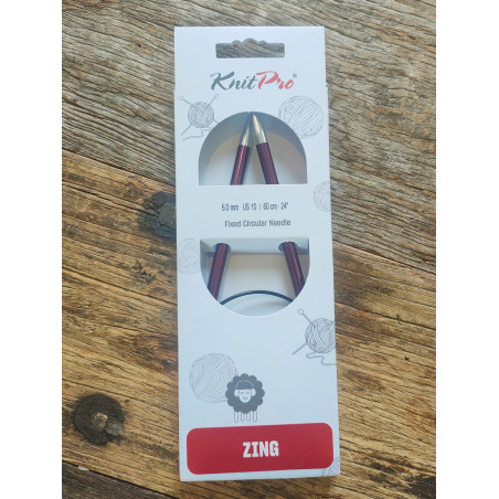 Agulhas Knit Pro 6 mm: cabos de 60 cm para casulos de parto