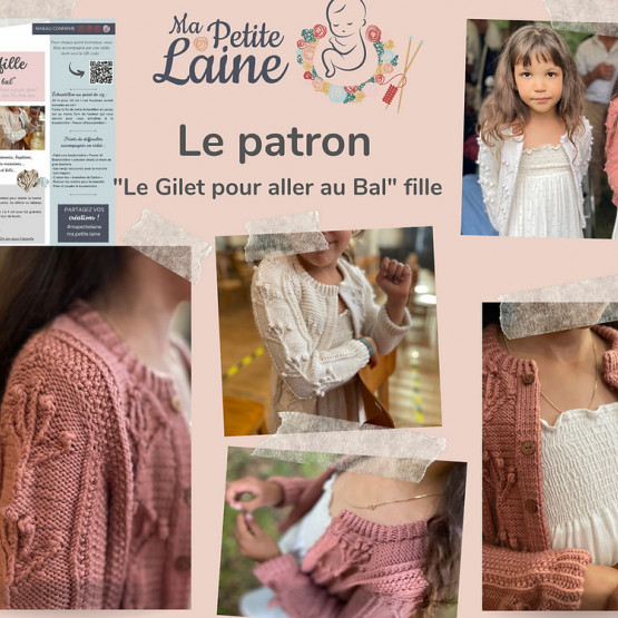 Patron gilet fille